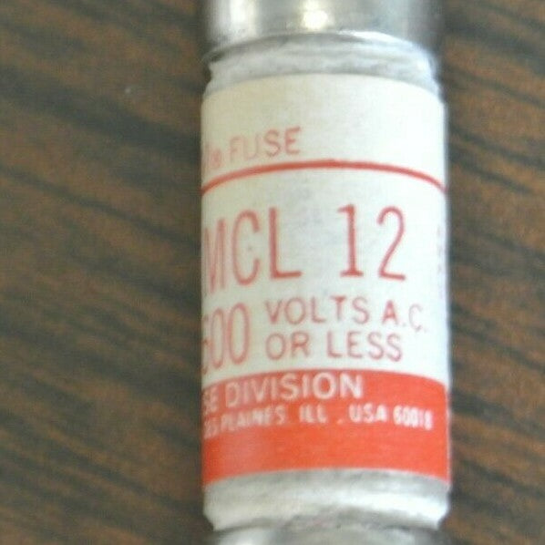 BOX of 10 / ECONOMY / FPE MCL-12 ECONOLIM FUSE / 12A / 600V1
