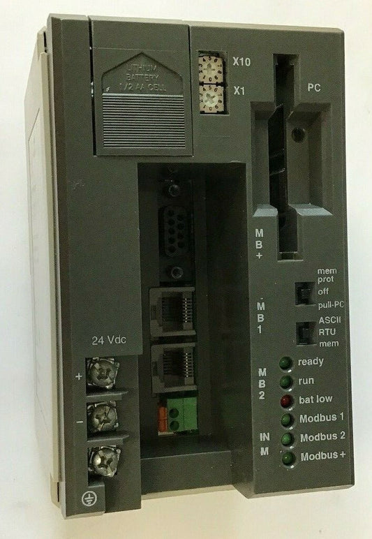 SCHNEIDER ELECTRIC TSX COMPACT PC-E984-285 CPU,32K LOGIC,64K DATA 24VDC 1A0