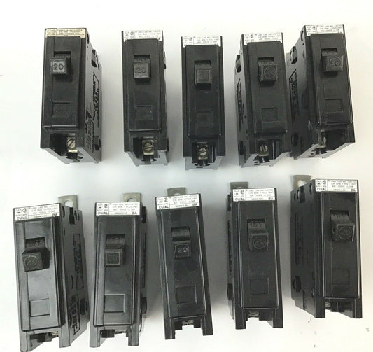 WESTINGHOUSE BAB1020 BOLT-ON CIRCUIT BREAKER 20 AMP 1P *LOT0F10*0