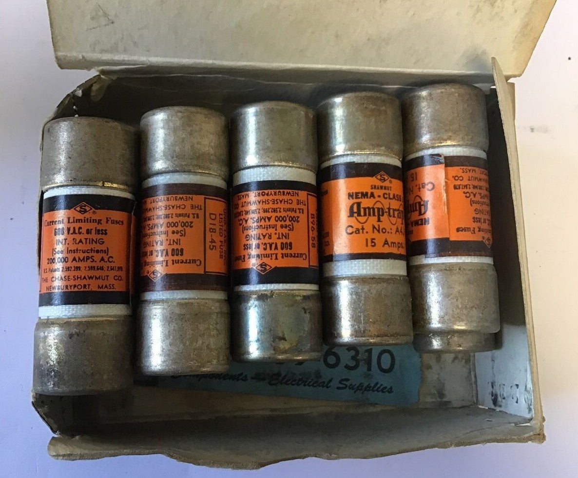 GOULD SHAWMUT A4J15 AMP TRAP CLASS J 15A 600VAC ****LOTOF10****0