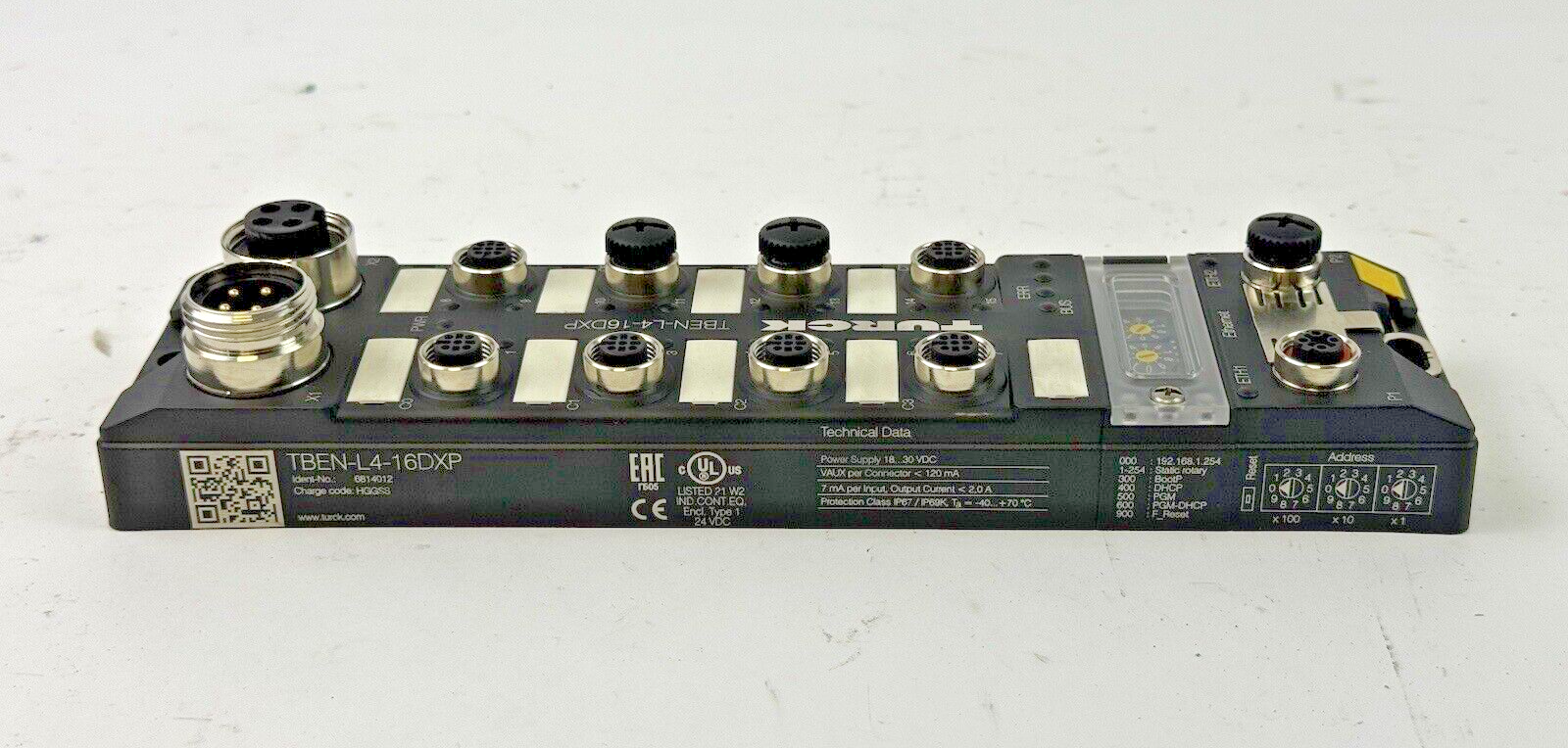 TURCK - TBEN-L4-16DXP F/W V3.2.9.0 COMPACT MULTIPROTOCOL I/O MODULE FOR ETHERNET4