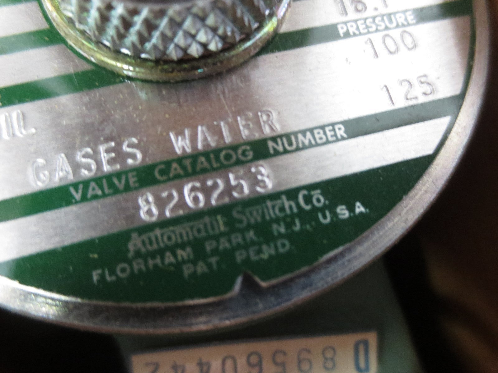 ASCO 826253 SOLENOID VALVE - NEW SURPLUS in BOX1