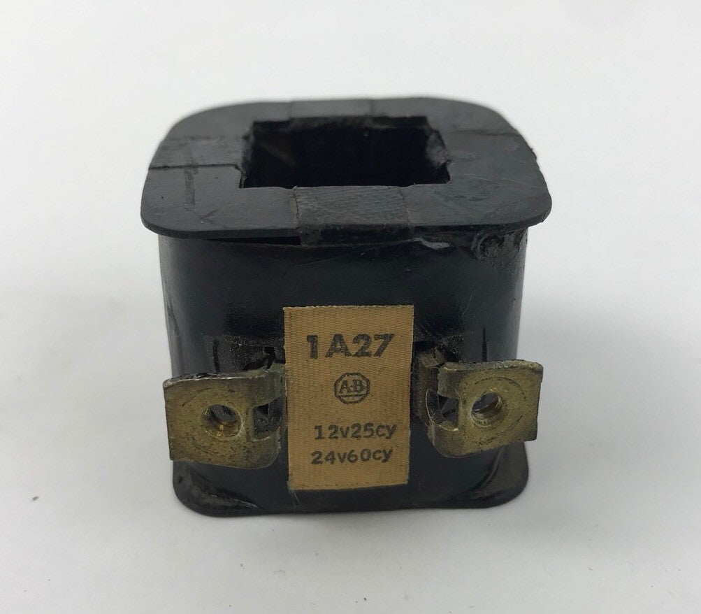 Allen Bradley 1A27 Coil 24 V 60 CY 12 V 25 CY Used Missing Screws0