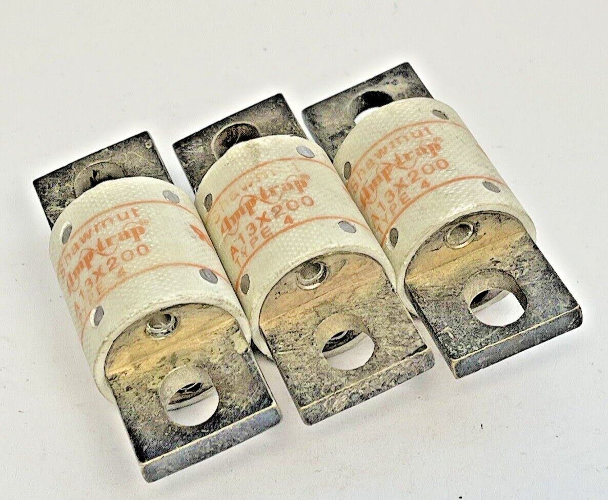 SHAWMUT - *LOT OF 3* - A13X200 TYPE 4 - AMPTRAP 130 VAC, 350 A0