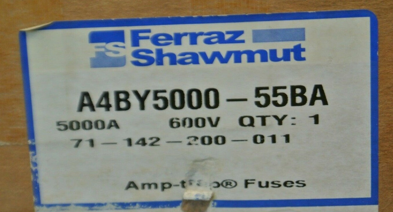 FERRAZ-SHAWMUT A4BY5000-55BA FUSE / 5000A / 600V / NEW SURPLUS6