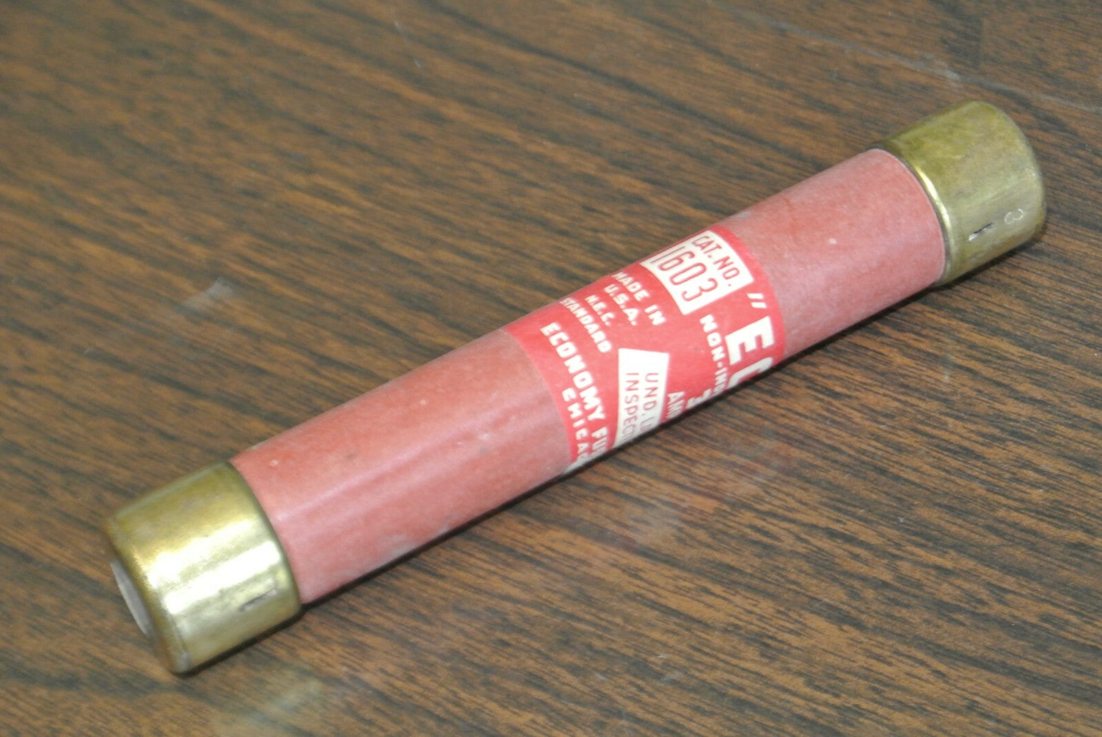 ECONOMY EOS3 ONE-TIME FUSE / 3A / 600V / NEW SURPLUS / CAT. NO. 1603 / EOS-30