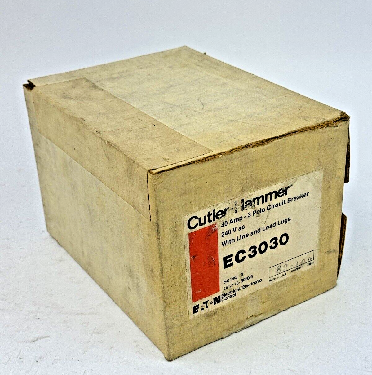CUTLER-HAMMER / EATON - EC3030 SER. 3 - CIRCUIT BREAKER - 30A/ 240 VAC/ 3 POLE1