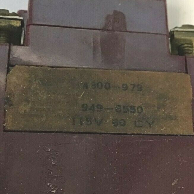  REES 4300-979 SELECTOR KNOB 949-6550 RED KNOB 115V 60CY1