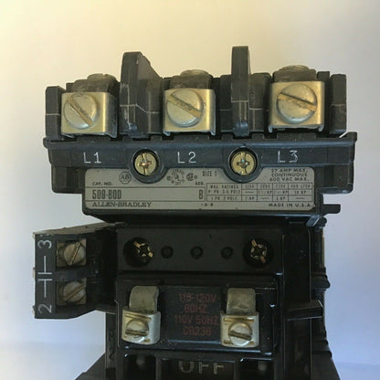 ALLEN BRADLEY 509-BOD STARTER SIZE 1 SER.B W/CB236 COIL W32 HEATER1