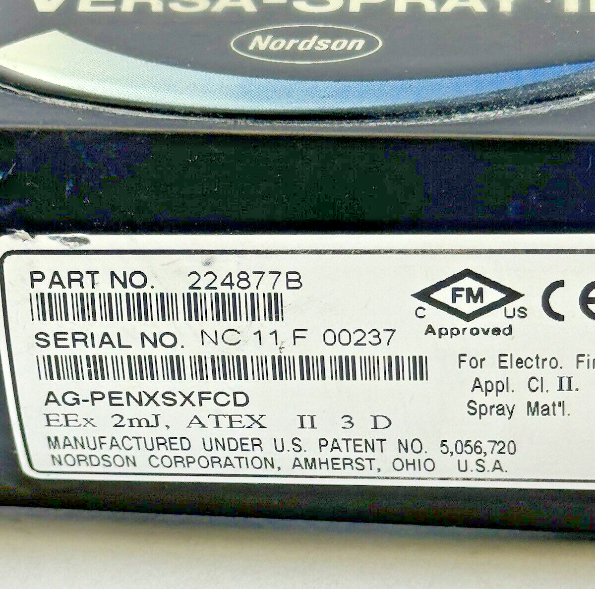NORDSON - 224877B - VERSA-SPRAY II AUTO PORCELAIN ENAMEL POWDER SPRAY GUN **READ7