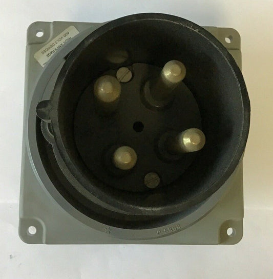 HUBBELL 4100B5W PIN & SLEEVE WATERTIGHT  100A 600VAC 3 POLE 4 WIRE GROUND0
