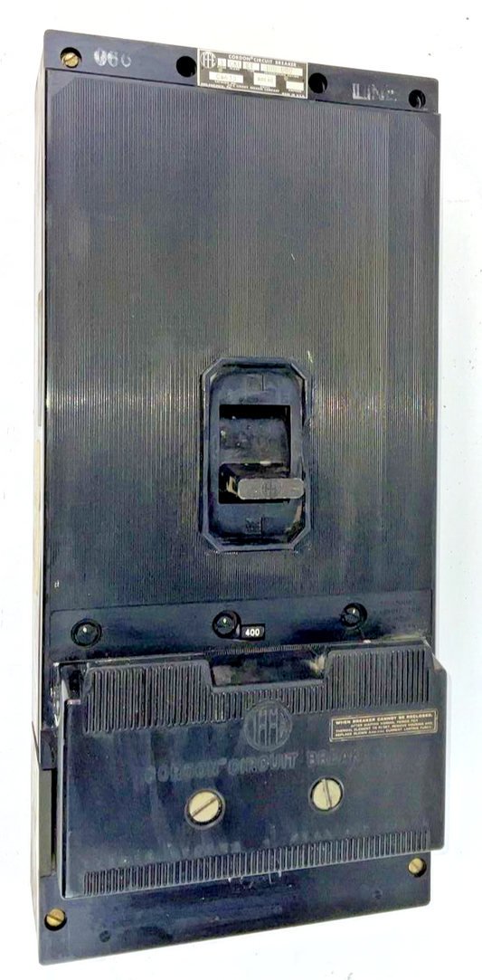 ITE C6635 CIRCUIT BREAKER 600VAC 400A  TRIP CLK FRAME TYPE ET0
