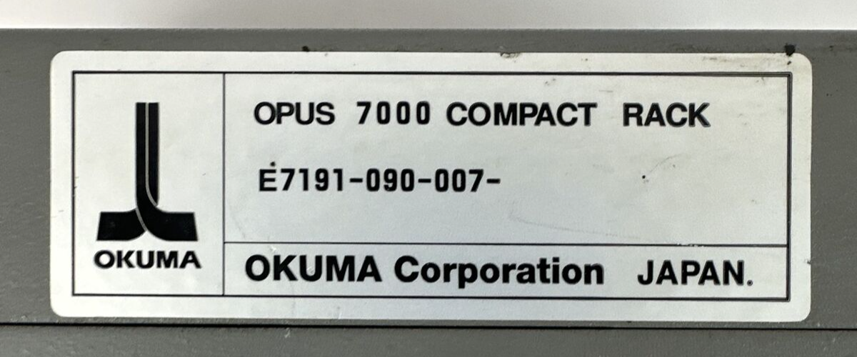 OKUMA E7191-090-007- OPUS 7000 COMPACT RACK1