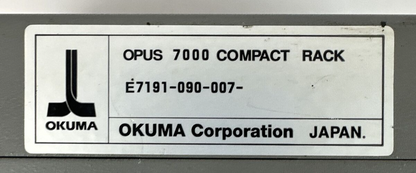 OKUMA E7191-090-007- OPUS 7000 COMPACT RACK1