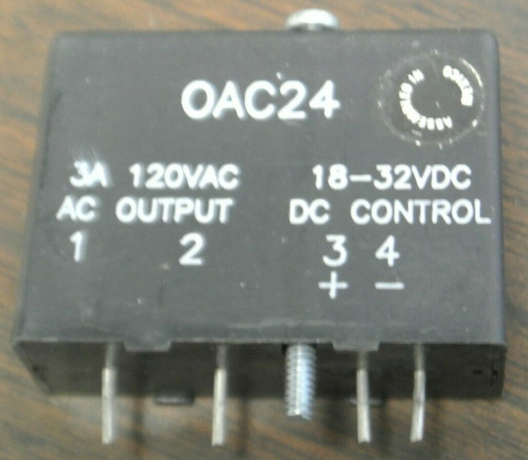 LOT of 4 / CRYDOM OAC24 AC OUTPUT MODULE / 3A 120VAC / 18-32VDC2