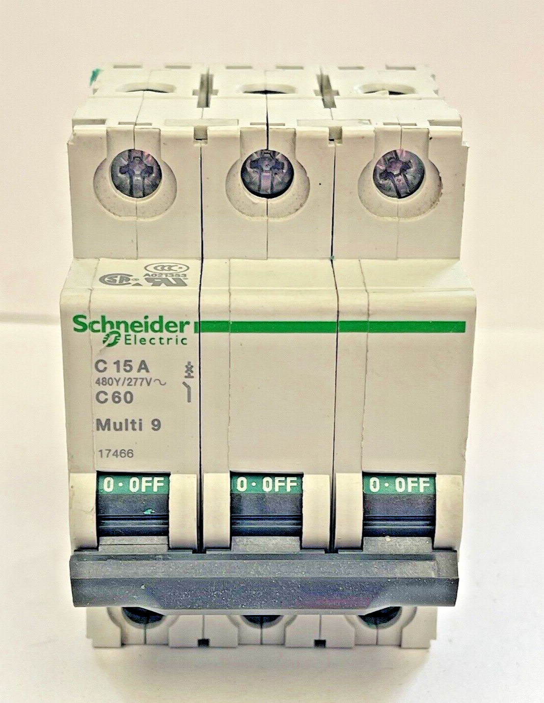 SCHNEIDER - 17466 - C 15 A - 480Y/ 277V, 15 A - MULTI 9 CIRCUIT BREAKER1