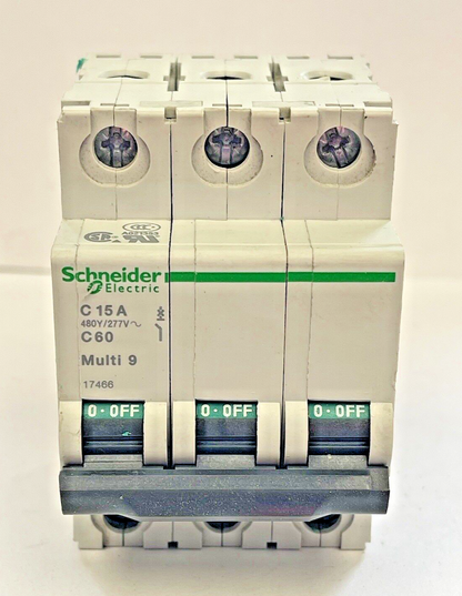 SCHNEIDER - 17466 - C 15 A - 480Y/ 277V, 15 A - MULTI 9 CIRCUIT BREAKER1