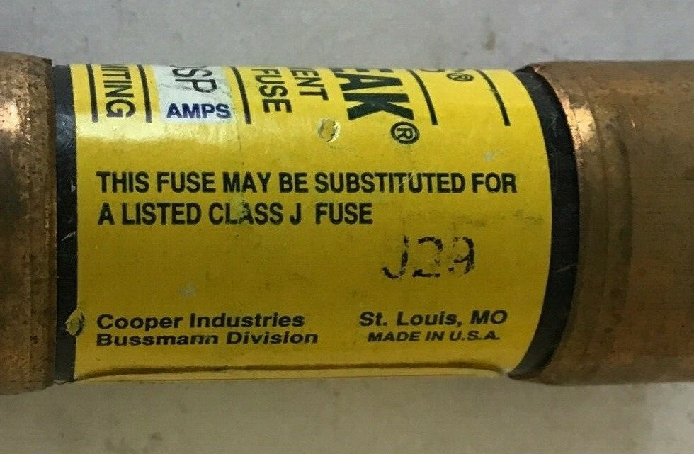 BUSS LPJ-1-6/10SP FUSE DUAL ELEMENT TIME-DELAY 600VAC CLASS J ***LOTOF3****4