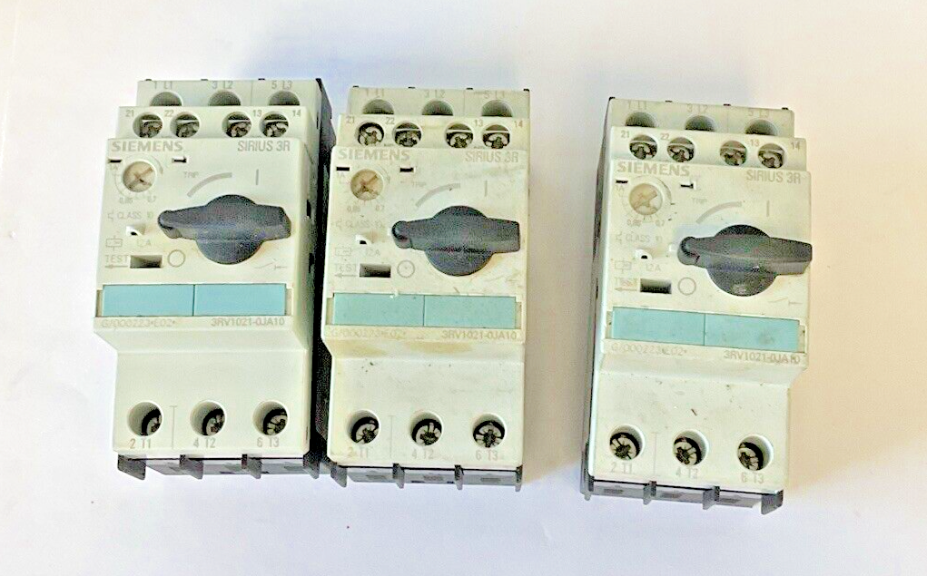 SIEMENS 3RV1021-0JA10 CIRCUIT BREAKER MOTOR CONTROL 12A 240V****LOTOF3****0