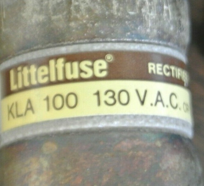 LITTELFUSE KLA100 RECTIFIER FUSE / 100A / 130V / NEW SURPLUS / KLA-1001