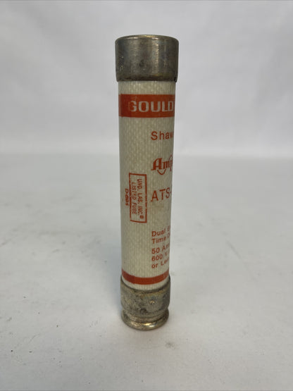 GOULD SHAWMUT ATS-DE50R AMP-TRAP CLASS RK5 FUSE 50AMP 600VAC (LOT OF 10) 5