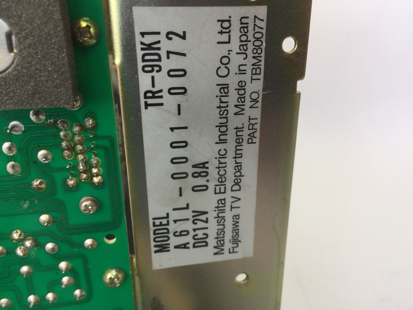 FANUC A02B-0059-C032 MDI/CRT UNIT A61L-0001-0072 A20B-0007-0030/02A6