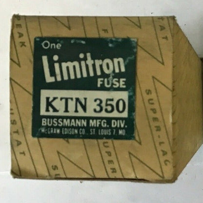 LIMITRON KTN 350 FAST-ACTING FUSE CLASS K1 250VAC 350A***LOTOF3****2
