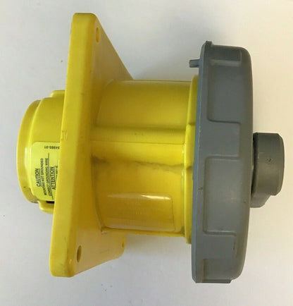 HUBBELL 330R4W PIN&SLEEVE RECEPTACLE PLUG 30A 125VAC 6