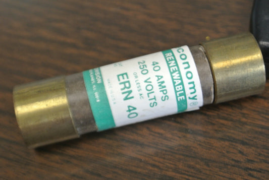 ECONOMY / FPE / ERN40 RENEWABLE FUSE / 40A / 250V / NEW SURPLUS / EACH0