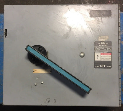 SIEMENS V7H3205 VACU-BREAK SWITCH 400 AMP 240V MAX 3 POLE 3 PHASE SERIES A0