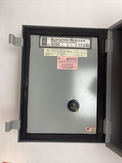 KLOCKNER MOELLER S3GK23X30X17.5/M+W INDUSTRIAL CONTROL PANEL DIL 1 M-Z1 STARTER3