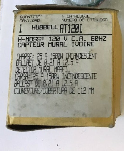 HUBBELL AT120I H-MOSS WALL SENSOR 120VAC 60HZ 25A 1500W 1