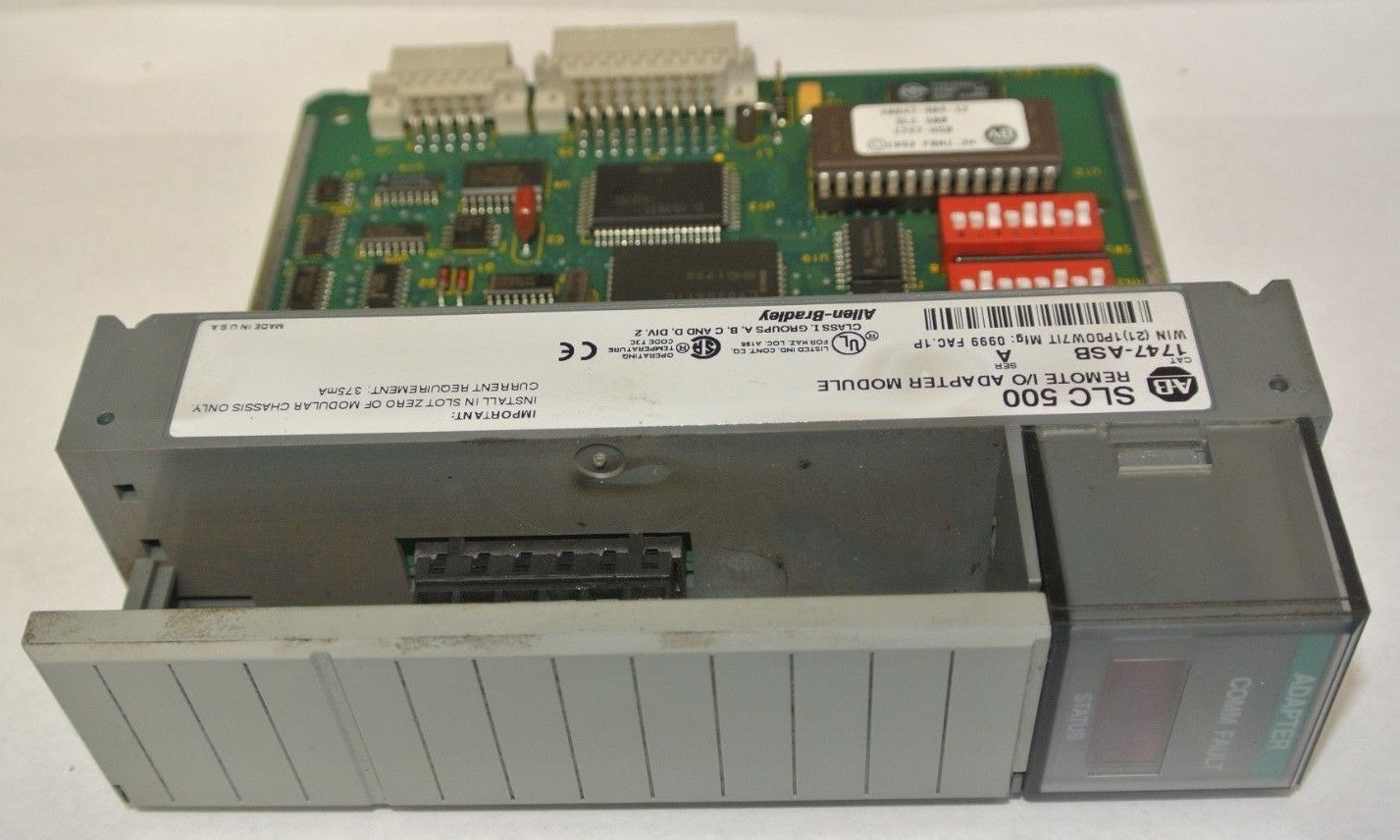 ALLEN-BRADLEY 1747-ASB REMOTE I/O ADAPTER MODULE - Ser. A 0