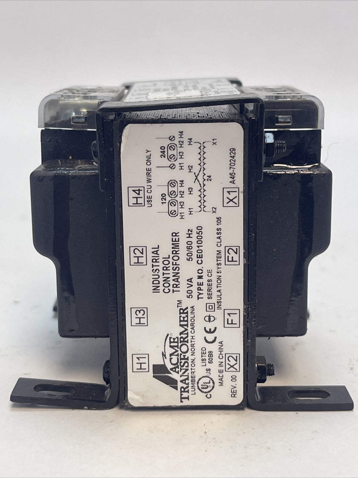 INDUSTRIAL CONTROL TRANSFORMER CE010050 50VA 50/60HZ2