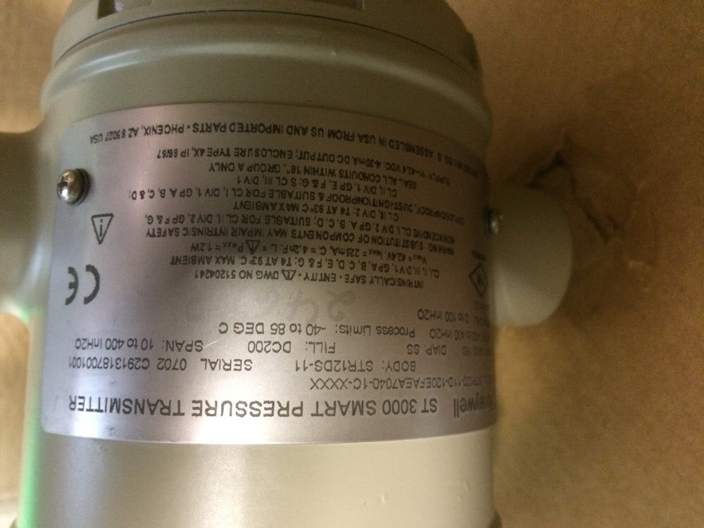 HONEYWELL ST3000 SMART PRESSURE TRANSMITTER STR12D-11D-120EFAEA7040-1C+XXXX2