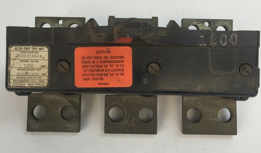 WESTINGHOUSE 450D114G14 AB DE-ION TRIP UNIT 3POLE 1200AMP0