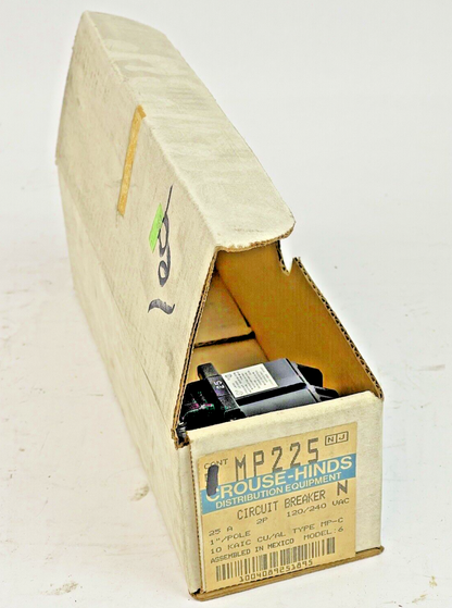 CROUSE-HINDS *BOX OF 1* - MP225 - 2 POLE, 25 A, 240 VAC CIRCUIT BREAKER0