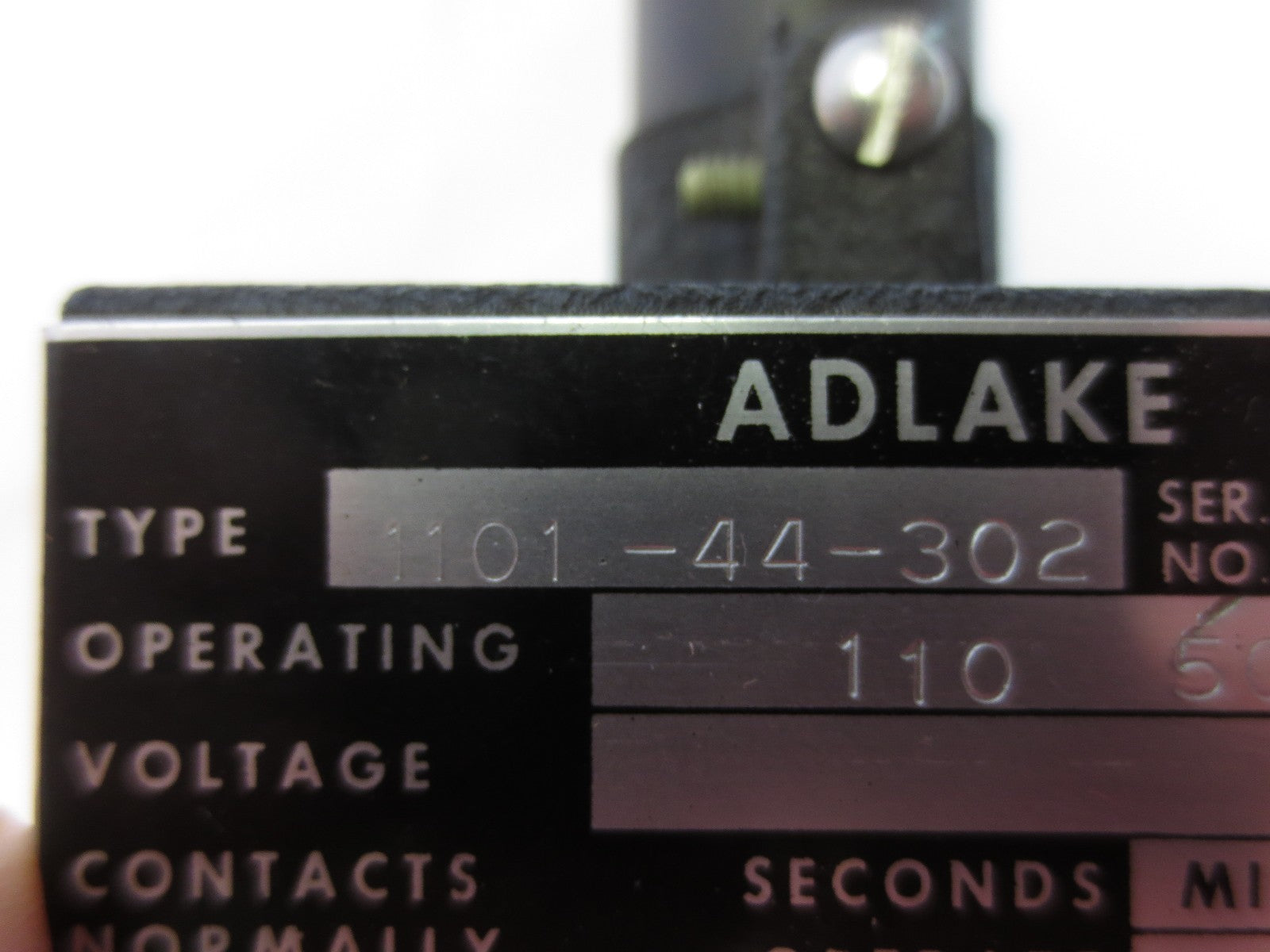 ADAMS & WESTLAKE 1101-44-302 MERCURY CONTACTOR - 110/60 NO 0-30 NEW SURPLUS4