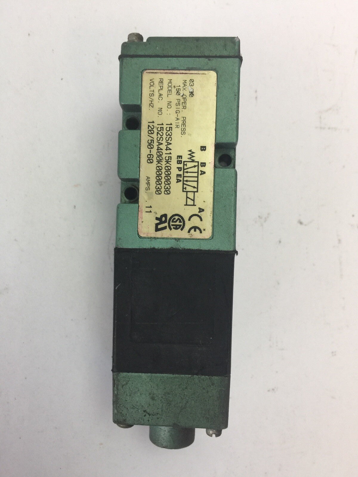NUMATICS 228-690B SOLENOID VALVE 100-115/50 110-120/60 0.12 AMP5