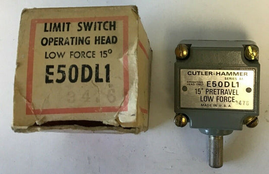 CUTLER HAMMER E50DL1 LIMIT SWITCH OPERATING HEAD0
