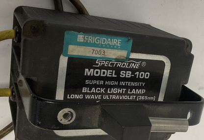 SPECTROLINE MODEL SB-100 BLACK LIGHT LAMP LONG WAVE ULTRAVIOLET 1.05A  115V 60HZ0