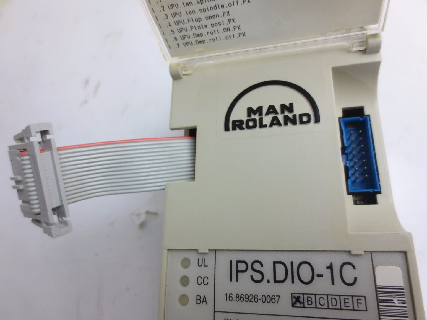 MAN ROLAND IPS.DIO-1C - Rev. A - DIGITAL INPUT/OUTPUT MODULE - 16.86926-0067  2