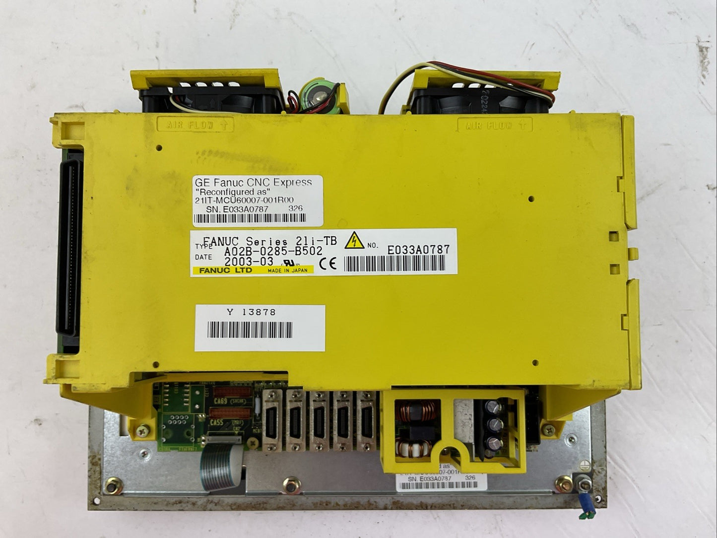 FANUC A02B-0285-B502 OPERATOR INTERFACE "RECONFIGURED AS 21IT-MCU60007-001R00"2