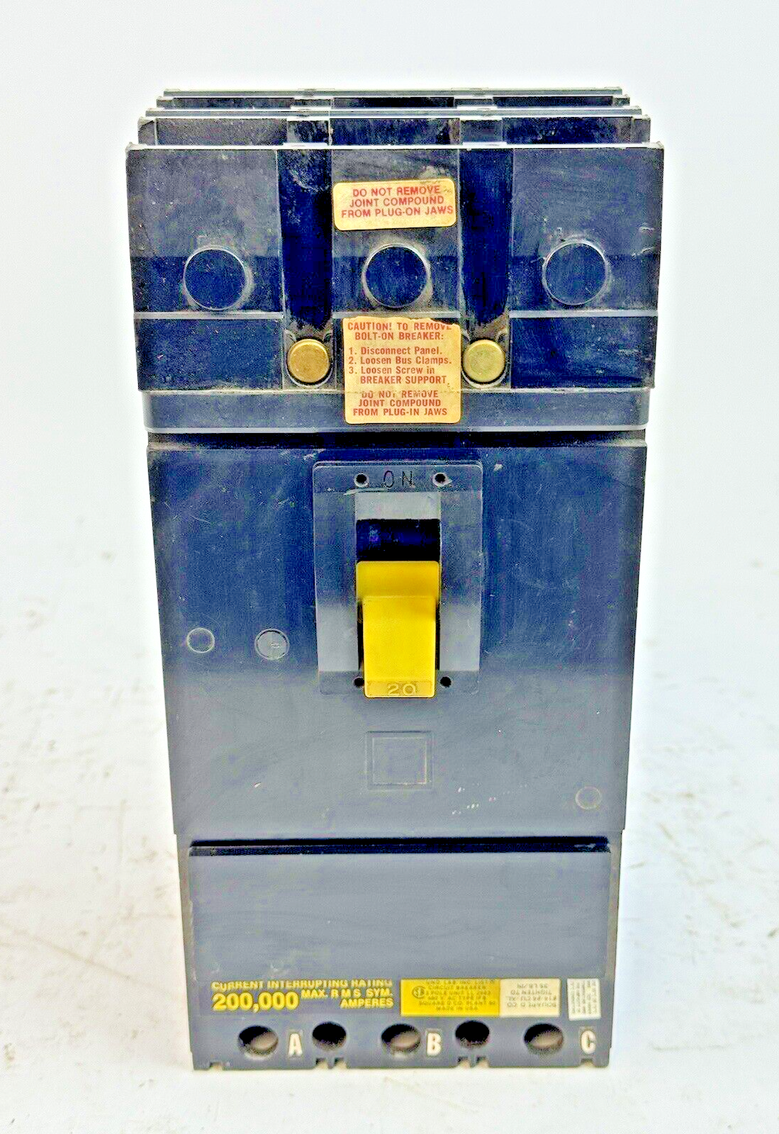 SQUARE D - IFB34020 - I-LINE MOLDED CASE CIRCUIT BREAKER - 20 AMP/3 POLE/480 VAC1