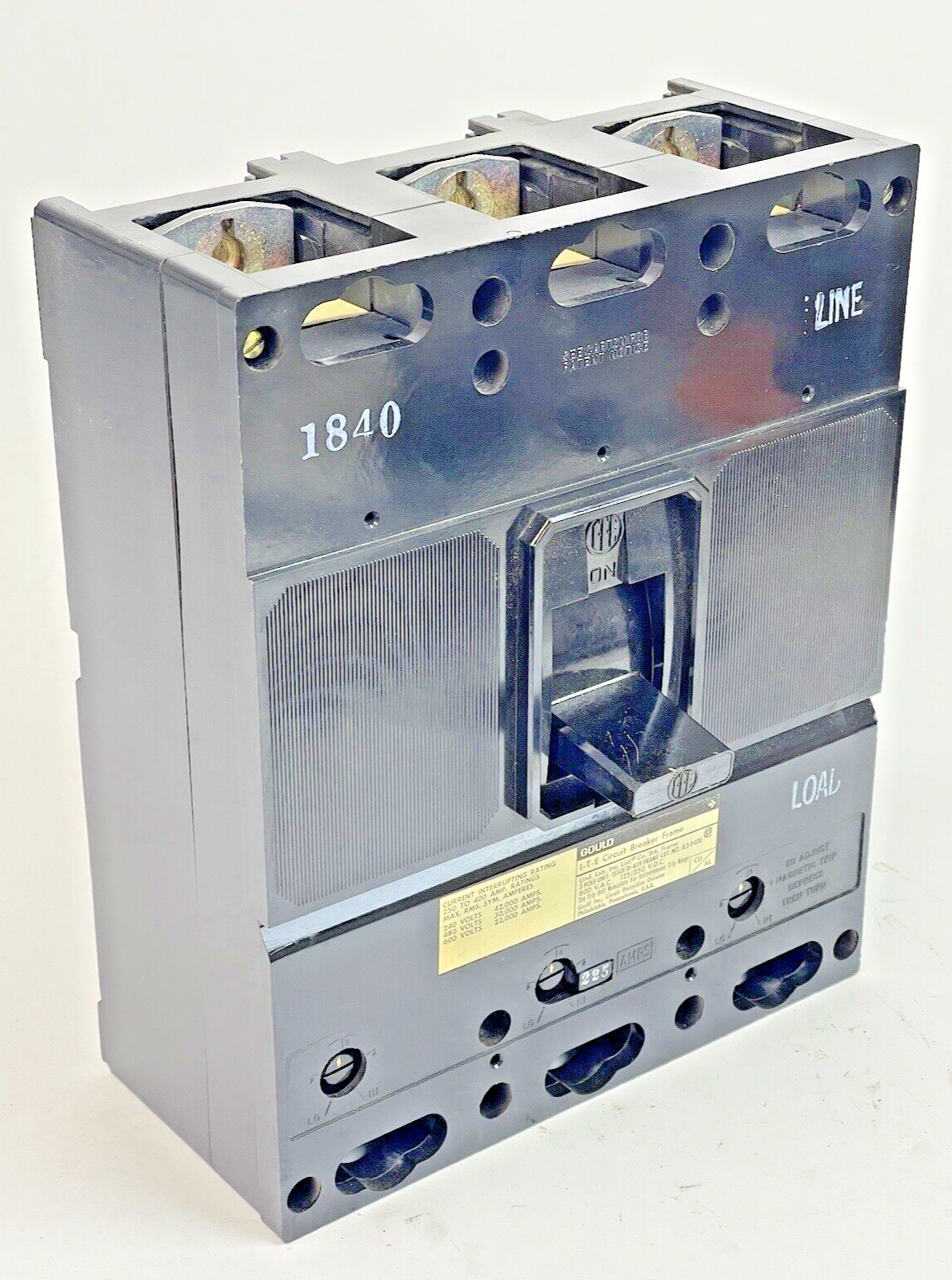 ITE/ GOULD/ SIEMENS - JL3-B225 -CIRCUIT BREAKER-225 A, 600 VAC, 3 POLE, 225 TRIP0