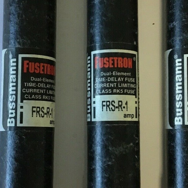 BUSSMAN FUSETRON FRS-R-1 TIME DELAY FUSE CURRENT LIMITING CLASS RK5`***LOTOF3***1