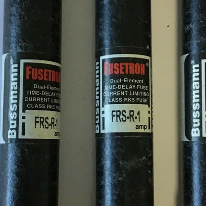 BUSSMAN FUSETRON FRS-R-1 TIME DELAY FUSE CURRENT LIMITING CLASS RK5`***LOTOF3***1