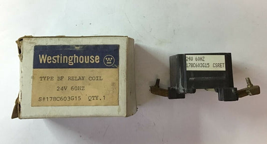 WESTINGHOUSE 178C603G15 COIL 24V 60HZ TYPE BF 0