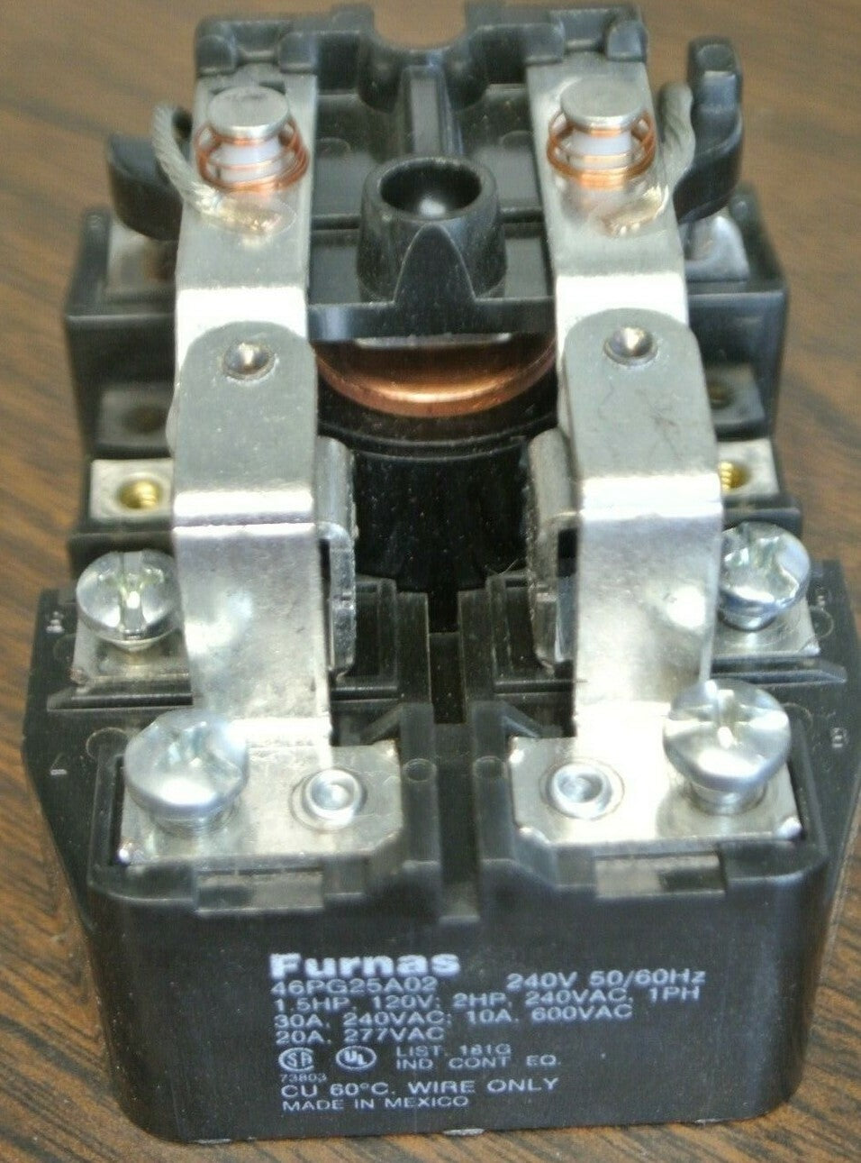 FURNAS 46PG25A02 DPDT RELAY / 240VAC / 30A / 2POLE / NEW SURPLUS in BOX5