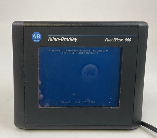 ALLEN BRADLEY 2711-T6C20L1 SER B REV F FRN 4.46 PANELVIEW 600 24VDC0